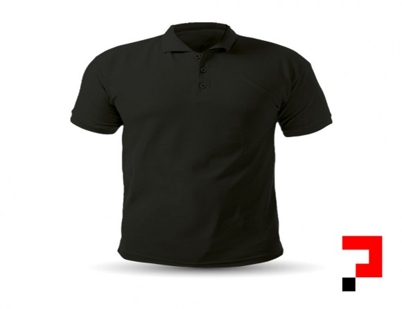 Siyah Polo Yaka Tişört M