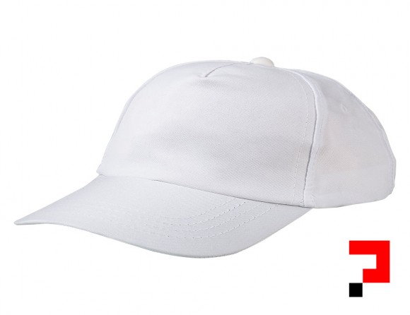 Kardelen Beyaz Poligabardin Kumaş şapka